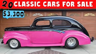 WEIRD VEHICLES WEDNESDAY 22 Affordable Vintage Cars for Sale at BudgetFriendly Prices [upl. by Ailegra]