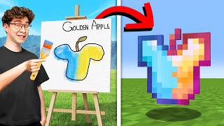 Any Item I Paint in Real Life I Get in Minecraft [upl. by Ahseinat]