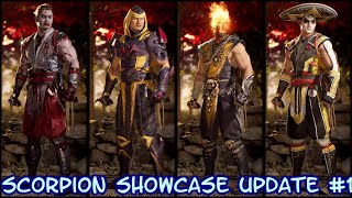 Scorpion Showcase  Gear amp Skins November 2023 Update  Mortal Kombat 1 [upl. by Eilhsa]