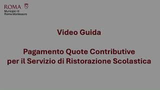 Come pagare il servizio di ristorazione scolastica di Roma Capitale [upl. by Anerok947]