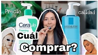 CERAVE foaming cleanser VS LA ROCHE POSAY purifying  ¿Cuál elegir según tu tipo de piel [upl. by My250]