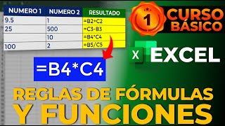 REGLAS PARA HACER FÓRMULAS Y FUNCIONES EN EXCEL Nueva Versión [upl. by Acacia]