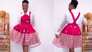 HOW TO MAKE A PINAFORE DRESS PATTERN amp SEWING TUTORIALS  KIM DAVE [upl. by Lauro]