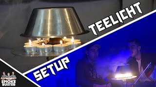 Shisha rauchen OHNE Kohle TeelichtSetup 😱💥 [upl. by Eselahs]