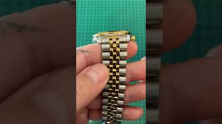 BLACK DIAL TWO TONE BAND ROLEX HOM FOR OBLY 10 AGAINaliexpresswatchloverrolexjubilèband [upl. by Antipas29]