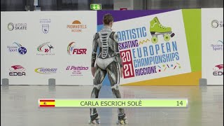 Carla Escrich Sole ESP  Long Program  Senior Ladies  Europeo 2021 [upl. by Rochemont]