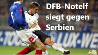 Deutschland v SerbienMontenegro 10  Rudi Völlers Notelf erzittert sich den Sieg 30042003 [upl. by Gaal338]