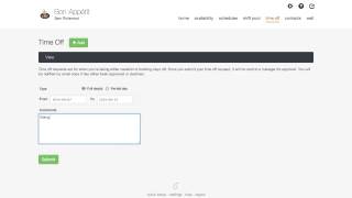 Employee Tutorial  Submitting a time off request in 7shifts [upl. by Ynamad]