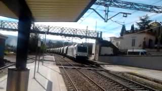 Tren de cereal Tarragona  Vic per Centelles [upl. by Tiemroth]