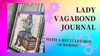 Lady Vagabond Journal and Keepsake Box Made with Stamperia Papers [upl. by Haisa]