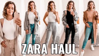 ZARA BODYSUIT TRY ON HAUL 2021  ZARA BODYSUIT BRA HACK  ZARA AUTUMN CAPSULE WARDROBE OUTFIT IDEAS [upl. by Lune271]