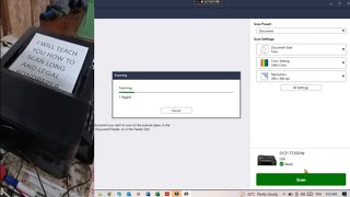 FULL TUTORIAL SCAN LONGLEGAL SIZE DOCUMENT USING PCLAPTOPBROTHERDCPT720DW [upl. by Erehc]