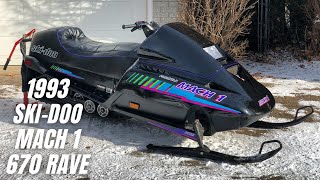 1993 SkiDoo Mach1 670 RAVE engine start amp run [upl. by Ide390]