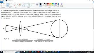 IMAGE FORMATION BY OBJECTIVE LENS OF A TELESCOPE [upl. by Martyn]