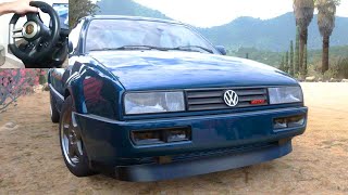 190HP Volkswagen Corrado SLC 1995  Steering Wheel Gameplay [upl. by Barn]