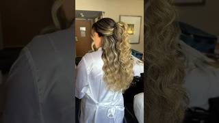 Voluminous Half up wedding hairstyle😍 [upl. by Lark423]