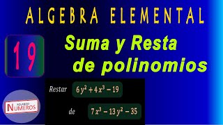 19 Suma y Resta de polinomios [upl. by Asirem]