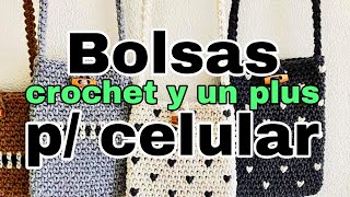 Bolsas para celular tejidas a crochet [upl. by Yurik989]