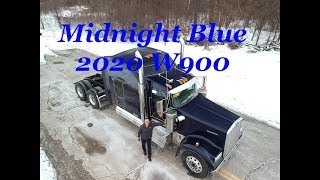 Kenworth W900L Studio in Midnight Blue 2020 Cummins [upl. by Ezri962]