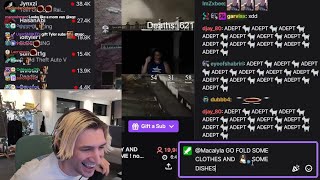 xQc Trash Talks Tyler1 amp Macaiyla for 11 Minutes [upl. by Gabby]