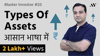 Asset amp Types of Assets  Explained in Hindi  23 Master Investor [upl. by Roseline]