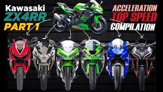 ZX4RR 🆚️ CBR650R 🆚️ Ninja 650 🆚️ Ninja 400 🆚️ ZX6R 🆚️ YZF R6 🆚️ 450SR  Comparo Compilation 🔥 [upl. by Llednahs742]