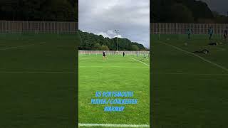 US Portsmouth playerGoalkeeper warmup before player Blackfield amp Langley [upl. by Calley]