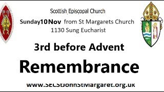 Remembrance Sunday 10 November 2024 1130am Sung Eucharist  St Margarets Renfrew [upl. by Enayd]