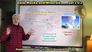 How to find gold with rocks amp minerals part 2 of 2 [upl. by Ahsiadal]