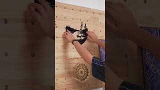 DIY Acrylic Hanging Picture Decoration Laser Cutting with xTool P2 Laser Cutter [upl. by Zednanreh]