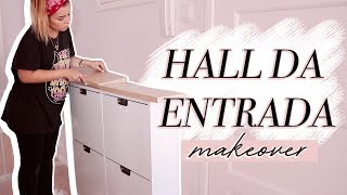 MAKEOVER HALL DA ENTRADA  DIY SAPATEIRA IKEA  Inês Rochinha [upl. by Latsyrcal]