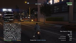 Griefing Upside Down Oppressor Mk2 Tryhard  Grand Theft Auto V Online [upl. by Nonohcle]