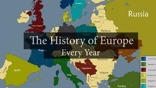 The History of Europe 2600 BC  2020 AD Every year [upl. by Staten735]