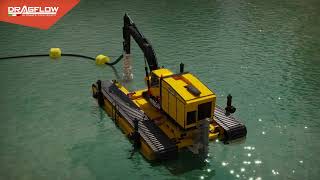 Amphibious Dredges Revolutionize Project Efficiency on land and water  3D Animation [upl. by Eecram57]