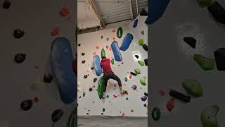 Orange Holds Red Circuit V0V2 WarmUp Like and Subscribe bouldering [upl. by Britt474]