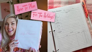 HOW TO PLAN FOR THE HOLIDAYS  BINDER PLANNER PRINTABLE [upl. by Adnaerb148]