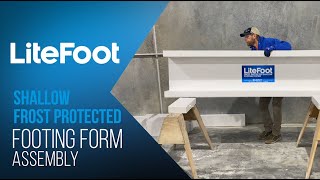 LiteFoot Shallow Frost Protected Footing Form Assembly [upl. by Elledoj629]