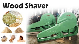 Wood Shaver Machine Efficient Wood Shaving for Animal Bedding and More woodworking wood log [upl. by Butch568]