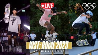 🔴 LIVE Street Skateboarding Finals  WST Rome 2023  RoadToParis2024 [upl. by Ahcatan]