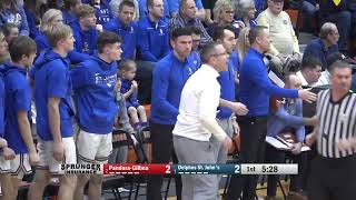 PandoraGilboa vs Delphos St Johns Boys Basketball 382024 [upl. by Ahsinek]