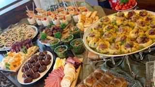 Party Appetizer Buffet Table  Galore Of Flavors [upl. by Nawk]