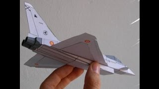 Eurofighter Paper Airplane 3D model [upl. by Aratnahs266]