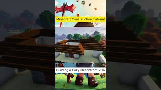 Building a Cozy Beachfront Villa minecraft minecraftshorts minecraftmemes minecraftbuilding [upl. by Arbas]