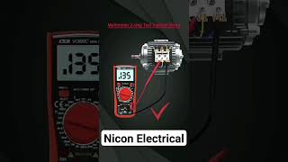 Multimeter 2 step test 3 phase motor coil resistance and insulation test [upl. by Avek745]