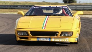 Ferrari 348 Challenge  GTS  TEST in pista  Davide Cironi Drive Experience SUBS [upl. by Sibylle459]