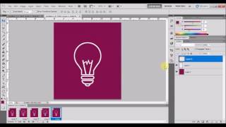 Glowing Bulb GIF  How to Create an Animated GIF in Photoshop CS5 YouTube [upl. by Lesly]