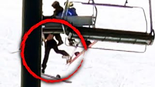 16YearOld Snowboarder Falls 30 Feet Off Ski Lift [upl. by Thurber776]