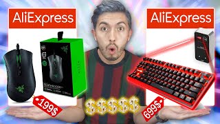 COMPRANDO TODOS LOS ARTICULOS GAMER DE AliExpress MOUSE TECLADO VENTILADOR [upl. by Margarida]