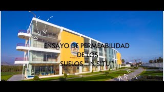 ENSAYO DE PERMEABILIDAD IN SITU [upl. by Anniroc]