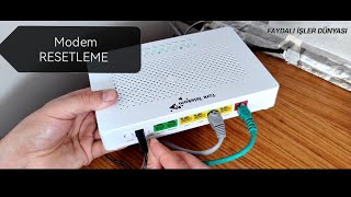 Modem Resetleme Nasıl Yapılır  Modemin şifresini unuttum  modemresetleme modemsıfırlama modem [upl. by Melodie600]